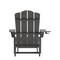 Flash Furniture Gray Adirondack Chairs with Ottoman-Cupholder, 2PK 2-LE-HMP-1044-110-GY-GG - alternate 7
